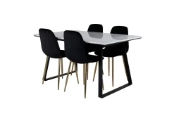 Admira Matgrupp 140 cm + 4 Pontus Matstolar