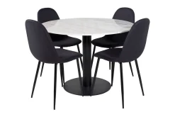 Admira Matgrupp 106 cm Rund inkl 4 Ypas Stolar