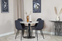 Admira Matgrupp 106 cm Rund inkl 4 Ypas Stolar