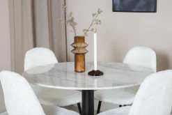 Admira Matgrupp 106 cm Rund inkl 4 Ypas Stolar