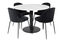 Admira Matgrupp 106 cm Rund inkl 4 Foyos Stolar