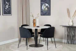 Admira Matgrupp 106 cm Rund inkl 4 Foyos Stolar