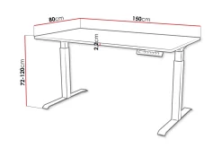 Adrianah Skrivbord 80x150 cm