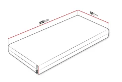 Afvan Resårmadrass 90x200 cm