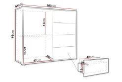 Agawal Byrå 100 cm
