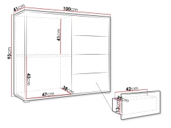 Agawal Byrå 100 cm