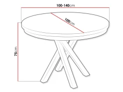 Aggarwal Matbord Rund 100 cm