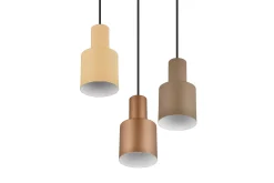 Agudo Taklampa 3L E27 flerfärgad