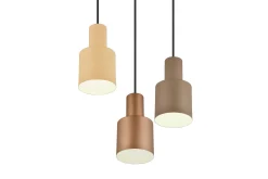 Agudo Taklampa 3L E27 flerfärgad