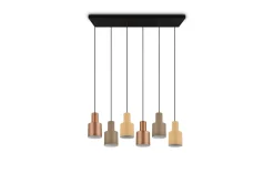 Agudo Taklampa 6L E27 flerfärgad
