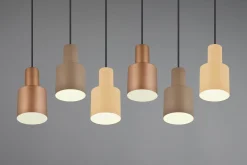 Agudo Taklampa 6L E27 flerfärgad