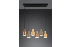 Agudo Taklampa 6L E27 flerfärgad