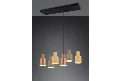 Agudo Taklampa 6L E27 flerfärgad