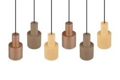 Agudo Taklampa 6L E27 flerfärgad