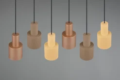 Agudo Taklampa 6L E27 flerfärgad