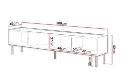 Akie Tv-bänk 200 cm