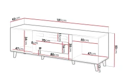 Akimasa Tv-bänk 181 cm