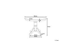Akron Matbord 100 cm