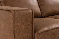 Akron 2-sits Soffa med Divan Höger Bondedläder