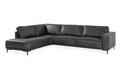Akron 2,5-sits Soffa med Schäslong Vänster Bondedläder