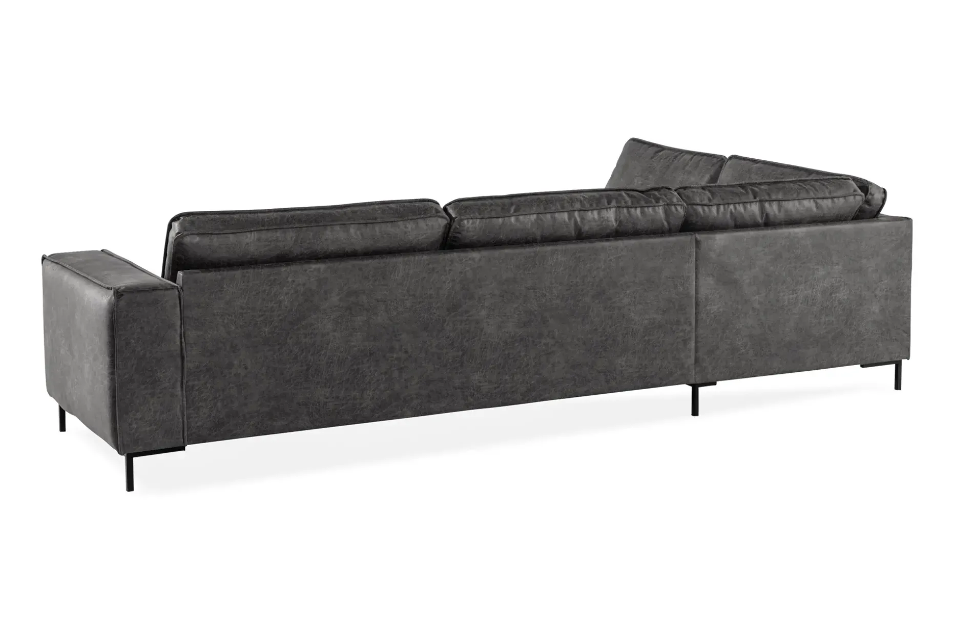 Akron 2,5-sits Soffa med Schäslong Vänster Bondedläder