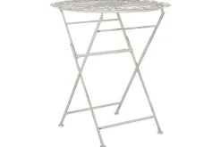 Alanya Runt Hopfällbart Cafébord och Bistrobord Utomhus 70 cm Metall