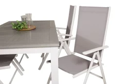 Albany Förlängningsbar Matgrupp Utomhus 152cm + 4 Break Matstolar