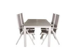 Albany Förlängningsbar Matgrupp Utomhus 152cm + 4 Break Matstolar
