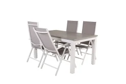 Albany Förlängningsbar Matgrupp Utomhus 152cm + 4 Break Matstolar