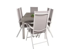 Albany Förlängningsbar Matgrupp Utomhus 152cm + 6 Break Matstolar