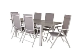Albany Förlängningsbar Matgrupp Utomhus 152cm + 6 Break Matstolar