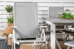 Albany Förlängningsbar Matgrupp Utomhus 152cm + 6 Break Matstolar