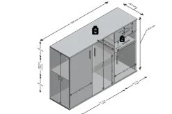 Albi Skänk 121 cm
