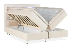 Alessia Komplett Sängpaket med Förvaring LED-belysning 160x200 cm