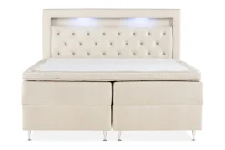 Alessia Komplett Sängpaket med Förvaring LED-belysning 160x200 cm