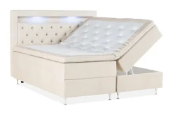 Alessia Komplett Sängpaket med Förvaring LED-belysning 160x200 cm