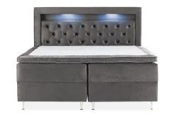 Alessia Komplett Sängpaket med Förvaring LED-belysning 180x200 cm