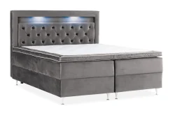 Alessia Komplett Sängpaket med Förvaring LED-belysning 180x200 cm
