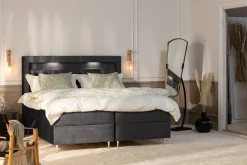 Alessia Komplett Sängpaket med Förvaring LED-belysning 180x200 cm