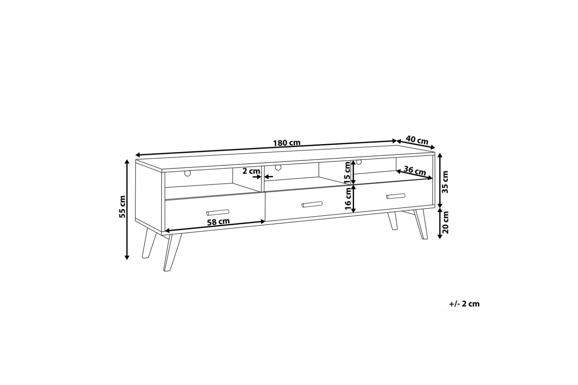 Alfambra TV-bänk 180 cm