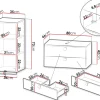 Alima Möbelset för Badrum