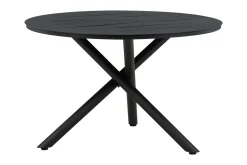 Alma Matbord Utomhus Rund 120 cm Svart