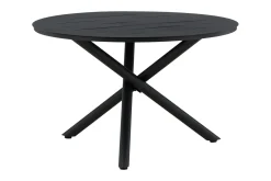 Alma Matbord Utomhus Rund 120 cm Svart