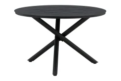 Alma Matbord Utomhus Rund 120 cm Svart