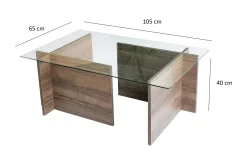 Almasi Rektangulärt Soffbord 105x40x105 cm