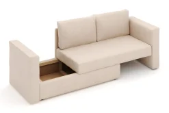 Alnaryd 2-3-sits Bäddsoffa med Fällbart Armstöd
