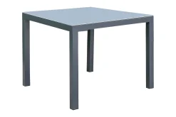 Amalfi Utebord och Cafebord 90 cm Metall Glas