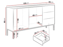 Amelus Skänk 150x42 cm