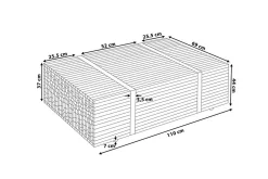 Amlin Soffbord 110 cm på Hjul