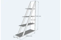 Ampelio Bokhylla 30x100 cm